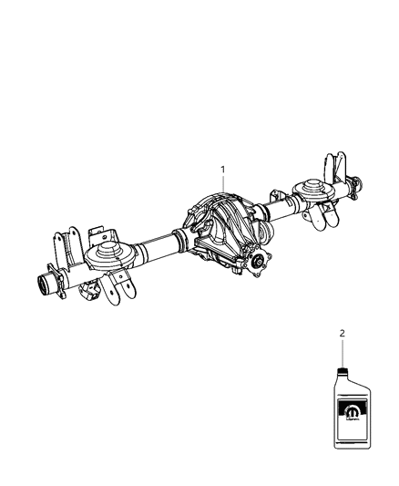 2009 Dodge Durango Rear Axle Assembly Diagram 2 - Thumbnail