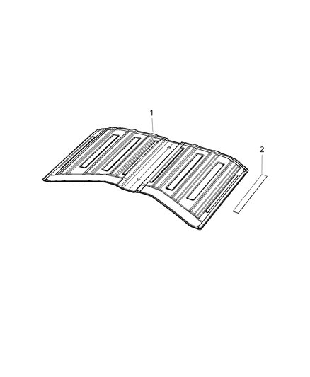 2018 Jeep Wrangler All-new Model Headliner Center Diagram