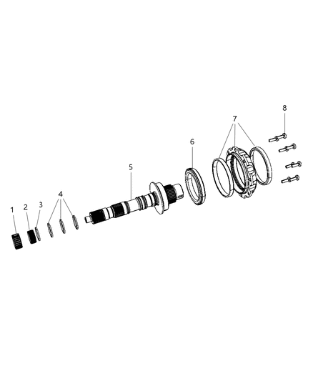 2008 Dodge Grand Caravan Gear Train - Underdrive Compounder Diagram 4 - Thumbnail