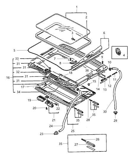 1998 Chrysler Sebring Drive Cable Diagram for MR287458