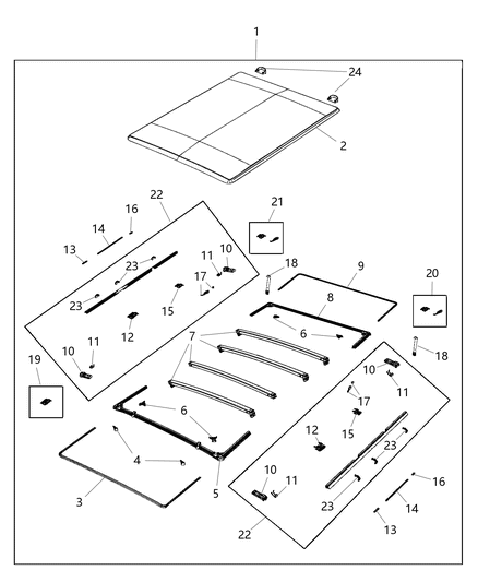 Frame Strap Diagram for 68229442AC