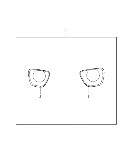 2013 Jeep Grand Cherokee Decor Kit, Front Bumper Diagram