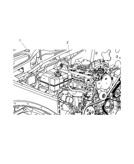 2008 Dodge Nitro Coolant Recovery Bottle Diagram 1 - Thumbnail