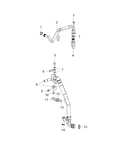 2018 Ram 3500 Pickup EGR Cooling System Diagram 2 - Thumbnail