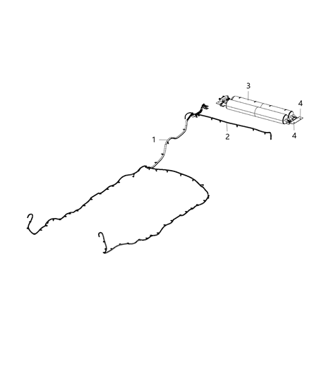 2021 Ram 1500 Air Line Assembly Diagram for 68399833AB