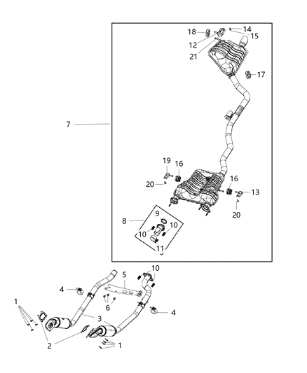 2018 Jeep Grand Cherokee Exhaust System Diagram 4 - Thumbnail