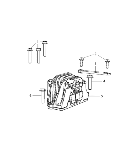 2015 Dodge Journey Engine Mounting Right Side Diagram 1 - Thumbnail