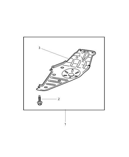 2001 Jeep Grand Cherokee Skid Plate Package - Transfer Case Diagram