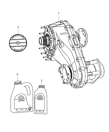 2009 Dodge Durango Transfer Case Assembly & Identification Diagram 2 - Thumbnail