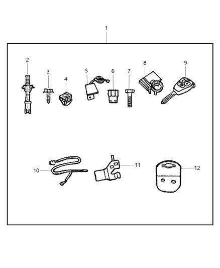 2010 Dodge Ram 3500 Receiver Control Module Diagram for 5026224AK