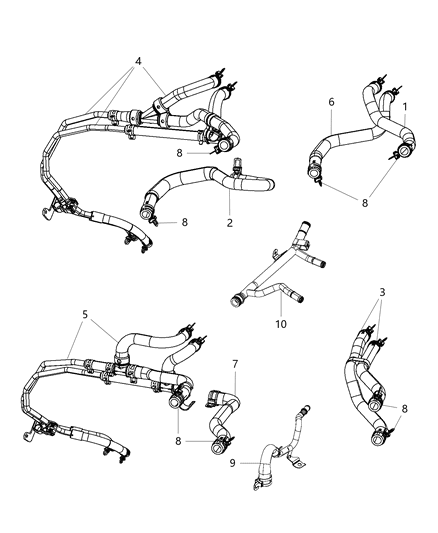 2010 Dodge Journey Heater Plumbing Diagram 1 - Thumbnail