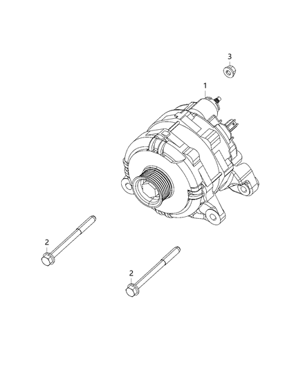2020 Ram 1500 New Style Generator/Alternator & Related Parts Diagram 4 - Thumbnail