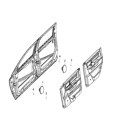 2020 Ram 2500 Speakers, Amplifier And Sub Woofer Diagram 9 - Thumbnail