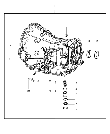 2008 Jeep Wrangler Case ,Extension & Adapter Diagram 2 - Thumbnail