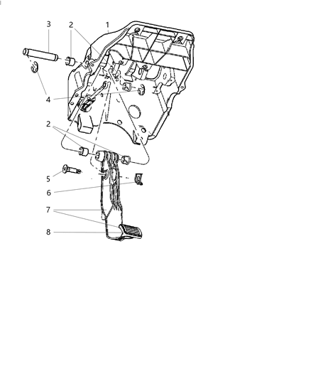 2014 Ram 3500 Cab Chassis Clutch Pedal Diagram