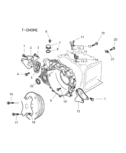 2004 Dodge Stratus Sensor Transmission Output Speed Diagram for MR567292