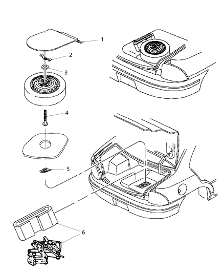 2005 Dodge Neon Wheel, Steel Diagram for 4656322AB