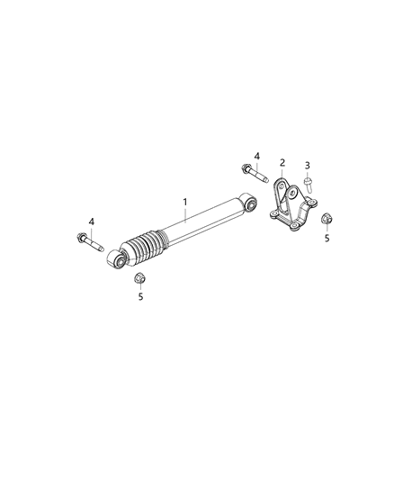2021 Jeep Gladiator Shock Absorber Diagram for 68341435AC