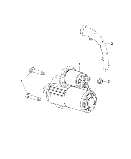 2016 Chrysler 300 Starter & Related Parts Diagram 2 - Thumbnail