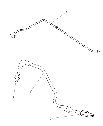 2000 Dodge Neon Hose Make Up Air Diagram for 4667989AB