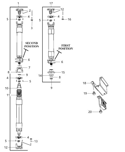 2008 Dodge Ram 4500 Shaft - Drive Rear Diagram 4 - Thumbnail