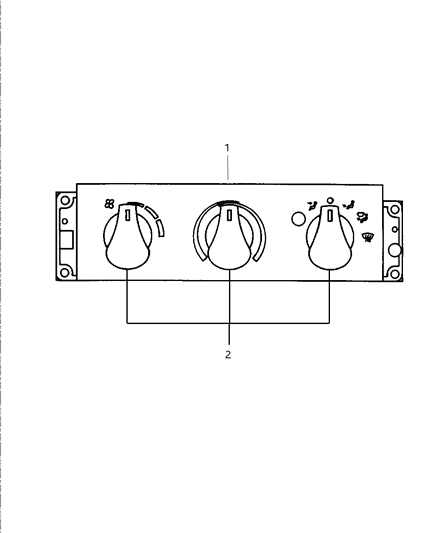 1997 Dodge Viper Control Assembly Diagram for 5245298