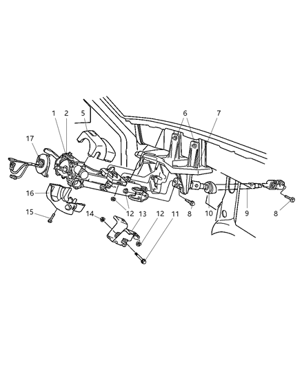 1997 Jeep Cherokee Lower Cover Diagram for 5FV76LAZ