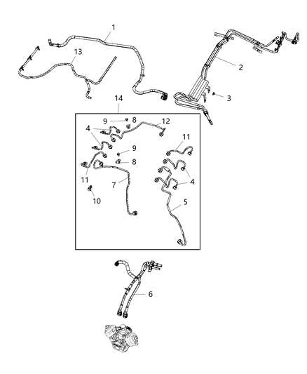 2020 Jeep Wrangler Tube Vent Diagram for 68297725AC
