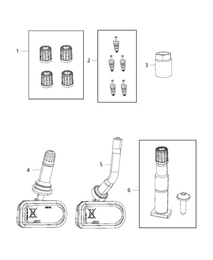 2020 Ram 3500 Cab Chassis Tire Monitoring System Diagram