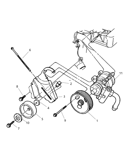 1997 Jeep Cherokee Pump & Mounting Diagram 2 - Thumbnail