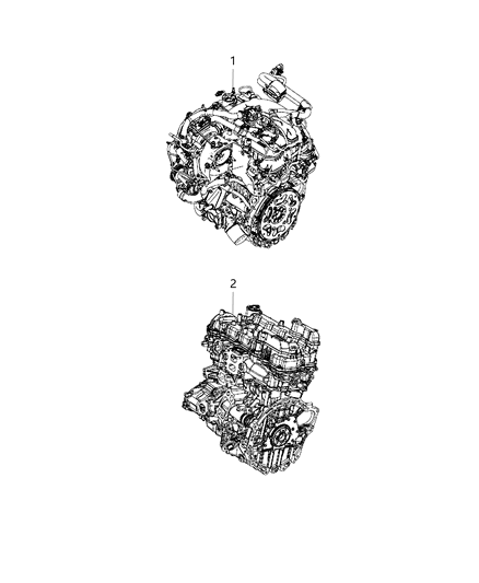 2020 Jeep Wrangler Engine Assembly And Service Long Block Engine Diagram 2 - Thumbnail