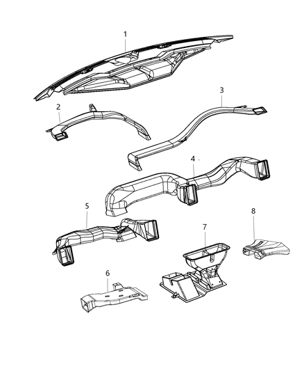 2018 Ram 3500 Cab Chassis Ducts Front Diagram