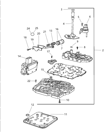 2004 Dodge Dakota Valve Body Diagram 1 - Thumbnail