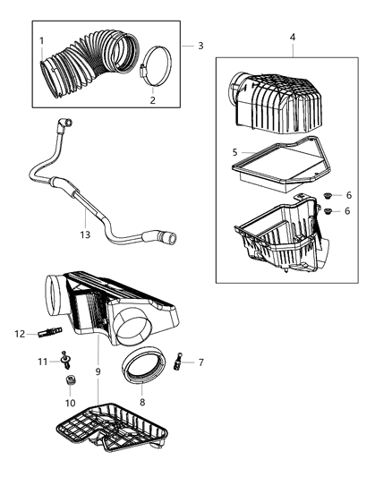 2011 Dodge Grand Caravan Air Cleaner Diagram 1 - Thumbnail