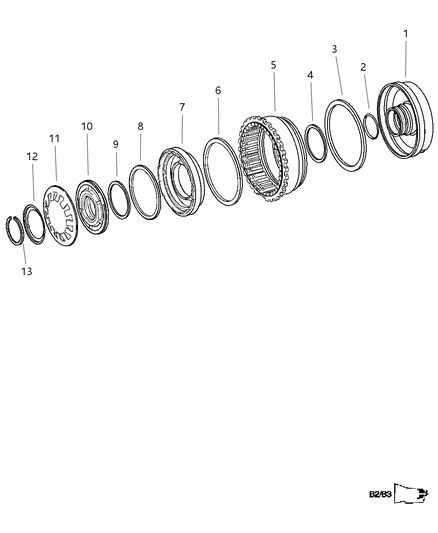 2005 Dodge Sprinter 2500 Multiple Disc Brake Diagram 1 - Thumbnail
