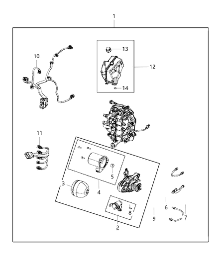 2012 Dodge Dart Wiring Transmission Diagram for 68140988AB