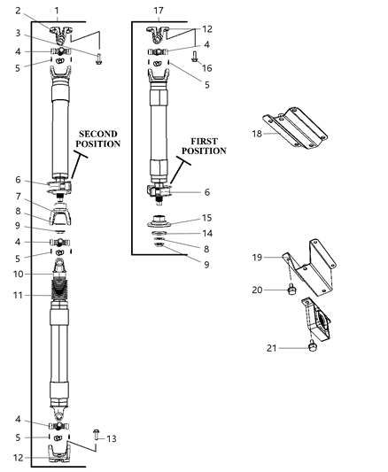 2012 Ram 4500 Shaft - Drive of Rear Axle; Differential And Drive Line Diagram 4 - Thumbnail