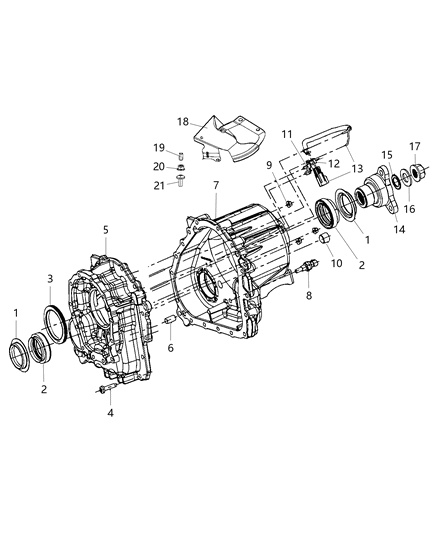 2018 Dodge Challenger Temperature Sensor Diagram for 68055357AA