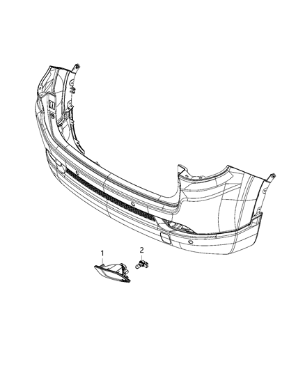 2021 Jeep Compass Parts, Tail Lamps Service Diagram 1 - Thumbnail