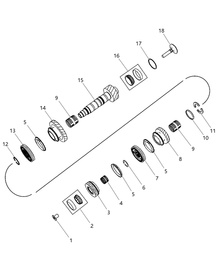 2009 Dodge Caliber Ring Synchronizer Blocker Fifth, Sixth And Reverse Diagram for 68033358AA