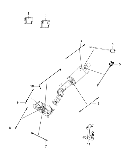 2016 Ram ProMaster 1500 Nitrogen Oxide Sensor Diagram for 68167883AB