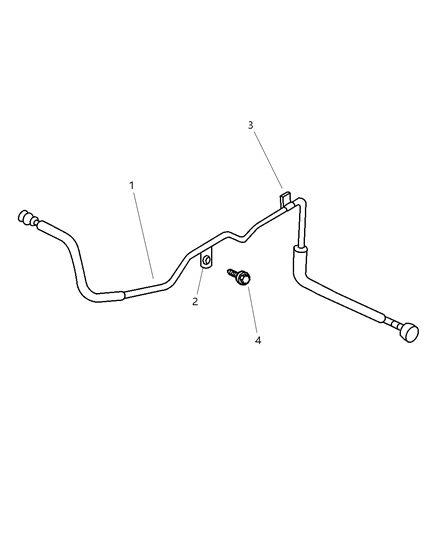 2004 Jeep Grand Cherokee Fuel Lines, Front Diagram 1 - Thumbnail