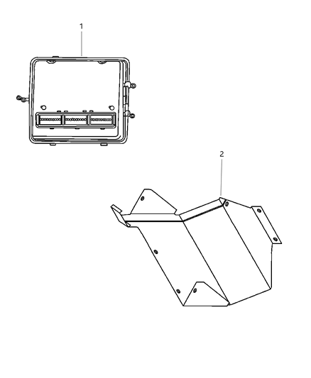 1999 Dodge Viper Module Engine Controller Diagram for 4848924AA
