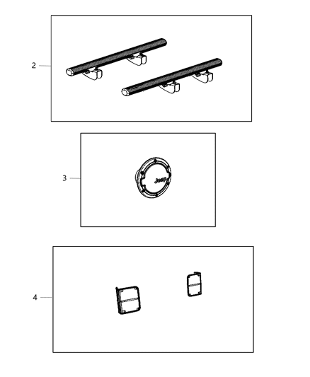 2013 Jeep Wrangler Black Appearance Package Diagram 1 - Thumbnail
