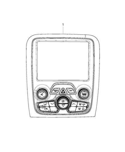 2017 Dodge Viper Switches, A/C And Heater Control Diagram