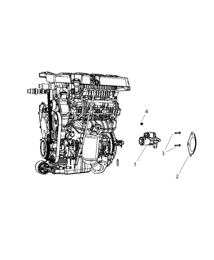 2008 Dodge Grand Caravan Starter & Related Parts Diagram 3 - Thumbnail