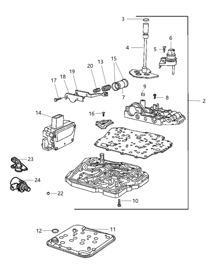 2007 Dodge Magnum Valve Body Diagram