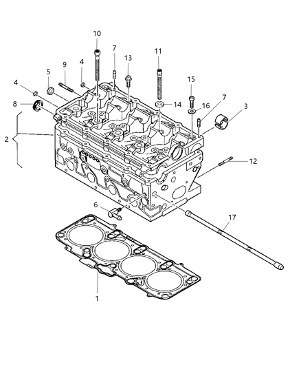 2010 Dodge Journey Cylinder Head & Cover Diagram 1 - Thumbnail