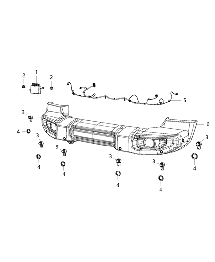 2020 Jeep Wrangler Park Assist Diagram 1 - Thumbnail