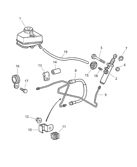 2005 Chrysler Crossfire Hydraulic Assembly Diagram for 5098009AA